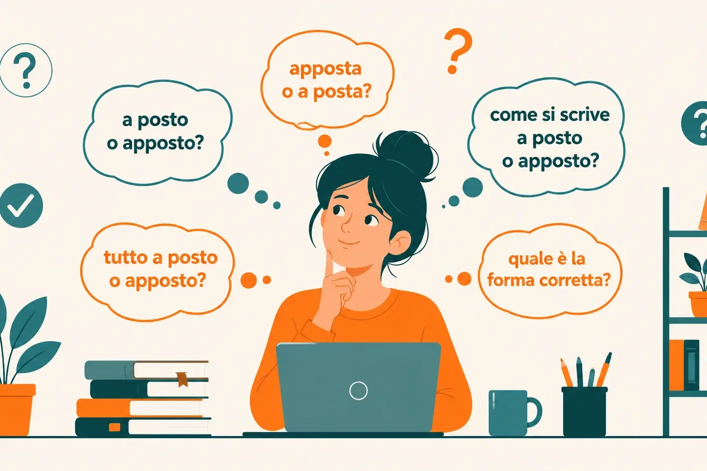 A posto or apposto and other common Italian spelling doubts