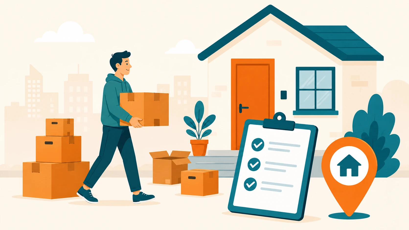 Cambio di residenza con trasloco nella nuova casa e documenti necessari per aggiornare il nuovo indirizzo
